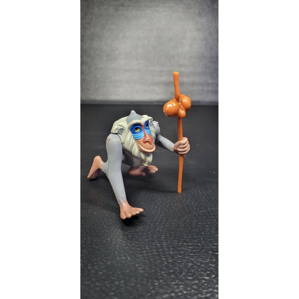 Vintage Mattel 1994 Disney Lion King Fighting Action Rafiki Action Figure Toy